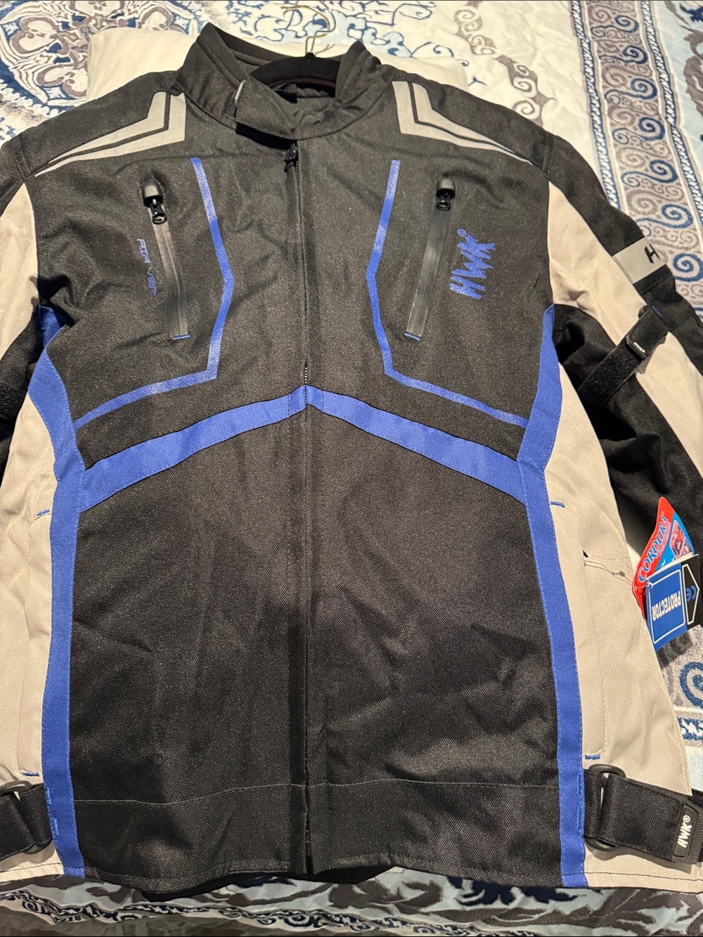 Women's Black, Blue & Tan Ski Jacket - MNW